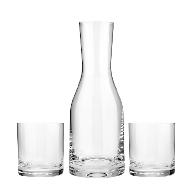 Wrought Studio™ Gitlow 3 Piece Glass Drinking Glass Assorted